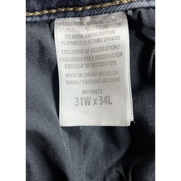 SHYANNE 31W 32.5L Flare Jeans‎ Embroidered Floral Stretch Boho Western Bootcut - Picture 11 of 11